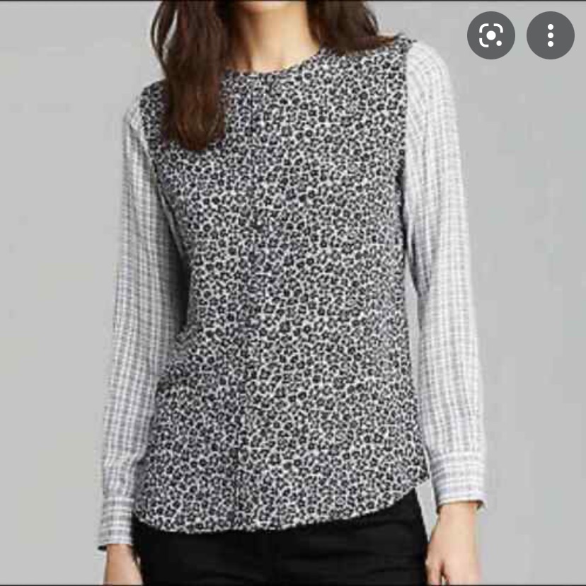 Contrast Pattern Button Down